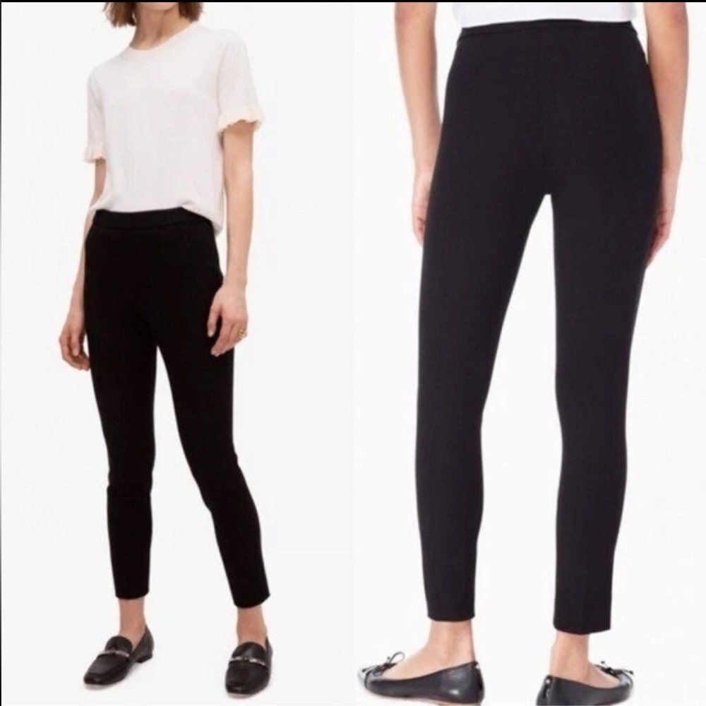 RARE Kate Spade NWT Bi-stretch Cropped Pants In Black—Size 4